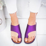 Orthopedic Bunion Corrector Big Toe Foot Correction PU Leather Sandal - blitz-styles