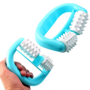 Blue D Type Fat Control Roller Massager Cellulite Fast Anti Fatigue - blitz-styles