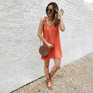 Stylish Comfy Loose Mini Dress - blitz-styles