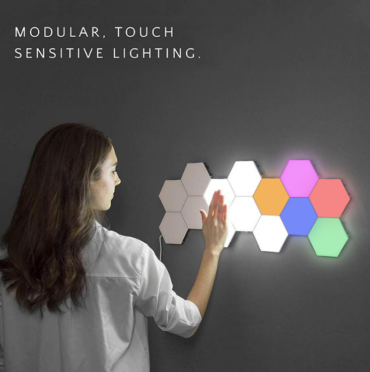 Quantum Hexagonal Lamps Decor Modular Touch - blitz-styles