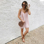 Stylish Comfy Loose Mini Dress - blitz-styles