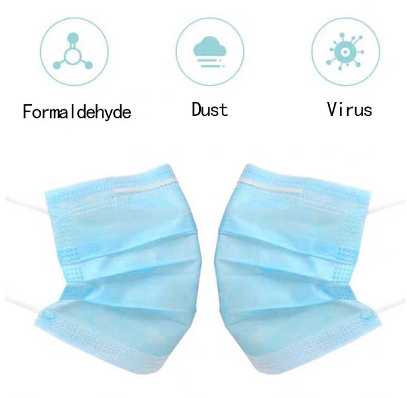 Three Layers Disposable Face Masks - Protective Cover