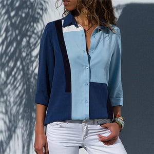 New Fashion Chiffon Long Sleeve Shirt - blitz-styles