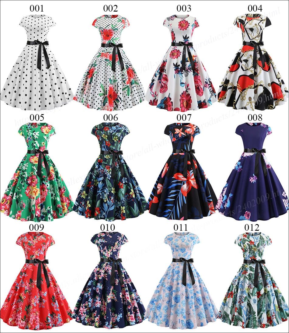 Vintage Floral Dresses - blitz-styles