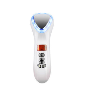 Ultrasonic Cryotherapy LED Hot Cold Hammer Facial Lifting Vibration Massager Face Body Spa - blitz-styles