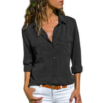 New Fashion Casual Comfy Loose Long Sleeve Buttons - blitz-styles