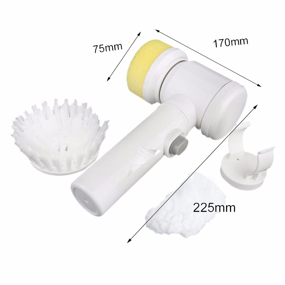 Handheld Electric Cleaning Trubo Brush Kitchen Washing Glass Cleaner Spin Household Cleaning Scrubber Tool Toilet Household Item - blitz-styles