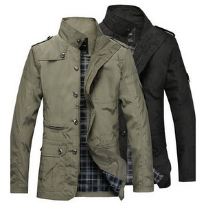 Military Solid Style Jacket