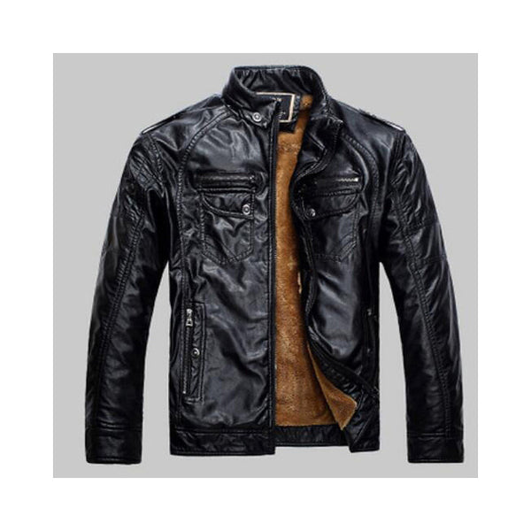 Punk & Gothic Regular Leather Jacket mens_jacket 79.99 Free