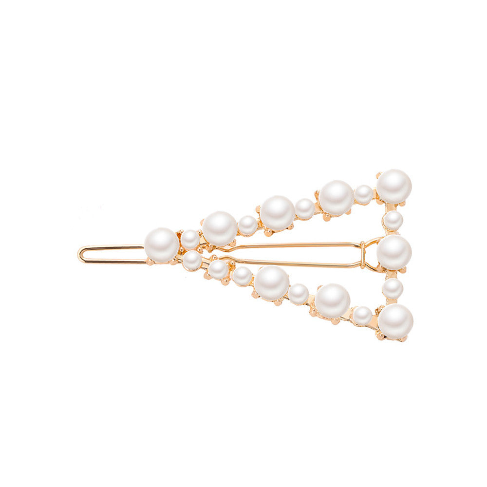 Trendy Fashion Imitation Pearl Alloy Hairpin