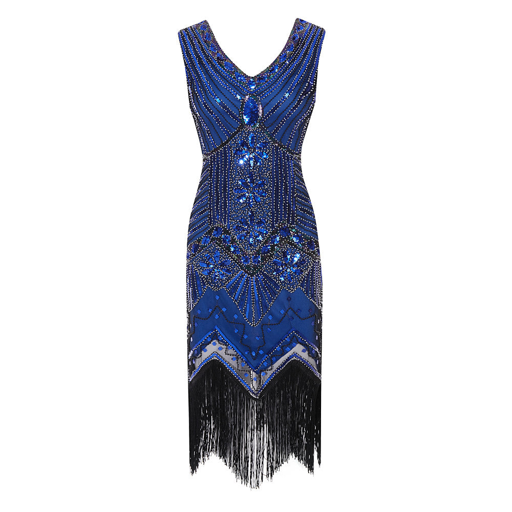 The Great Gatsby Vintage 1920s Sheath Party Dress with Sequin / Crystals