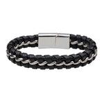 Unisex Magnetic Simple Style Fashion Leather Bracelet