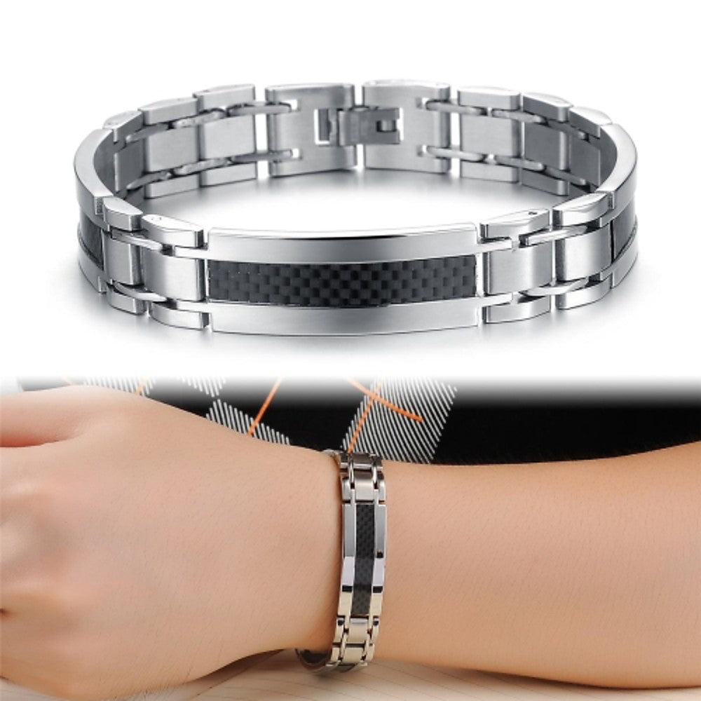 Men's Unique Design Fashion Titanium Steel Bracelet
