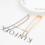 Trendy Fashion Alloy Solid Colored Hairpin