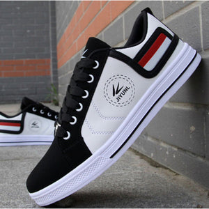 Vulcanized Casual Leatherette Shoes