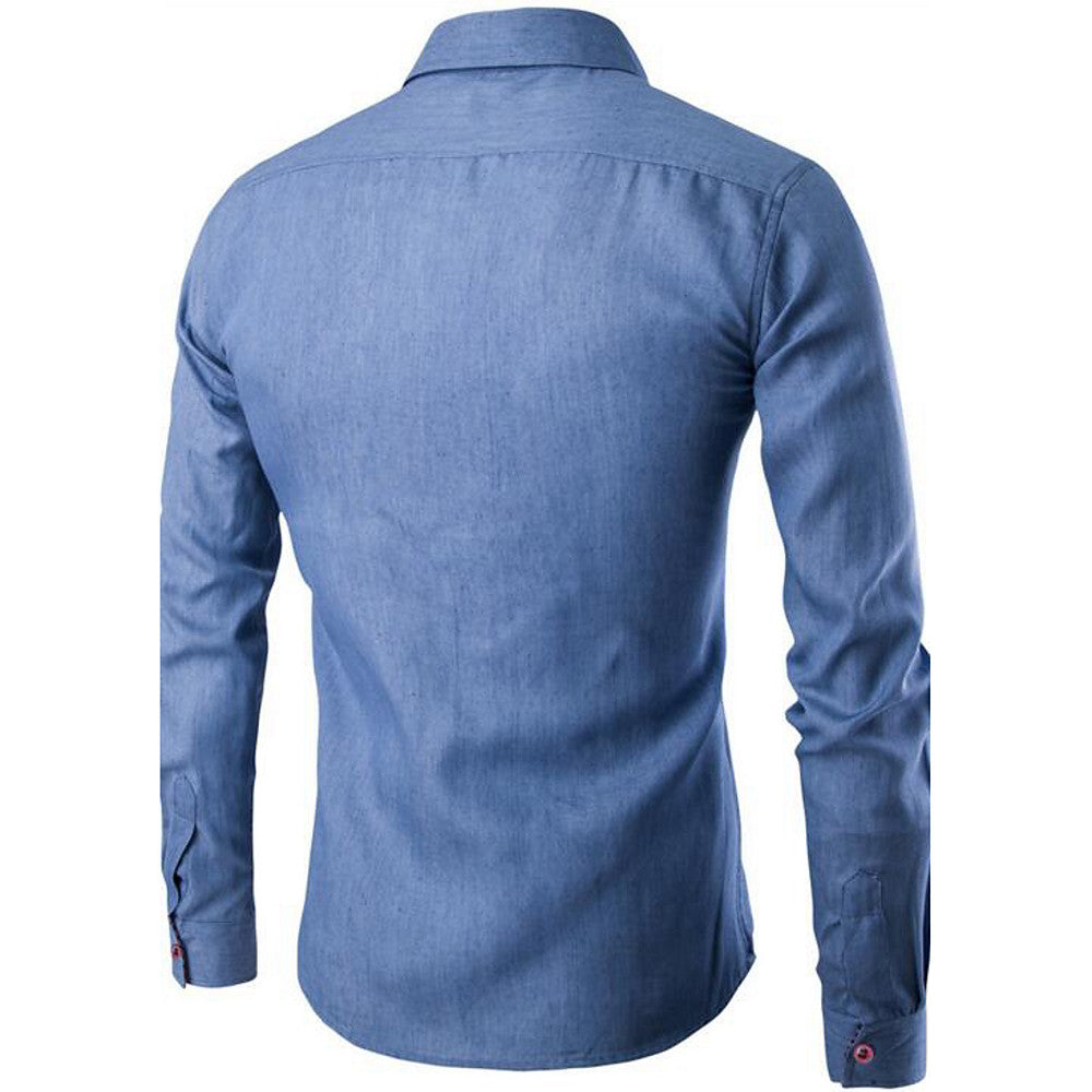Men's Classic Collar Blue True Fit