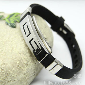 Men's ID Unique Design Silicone Bracelet