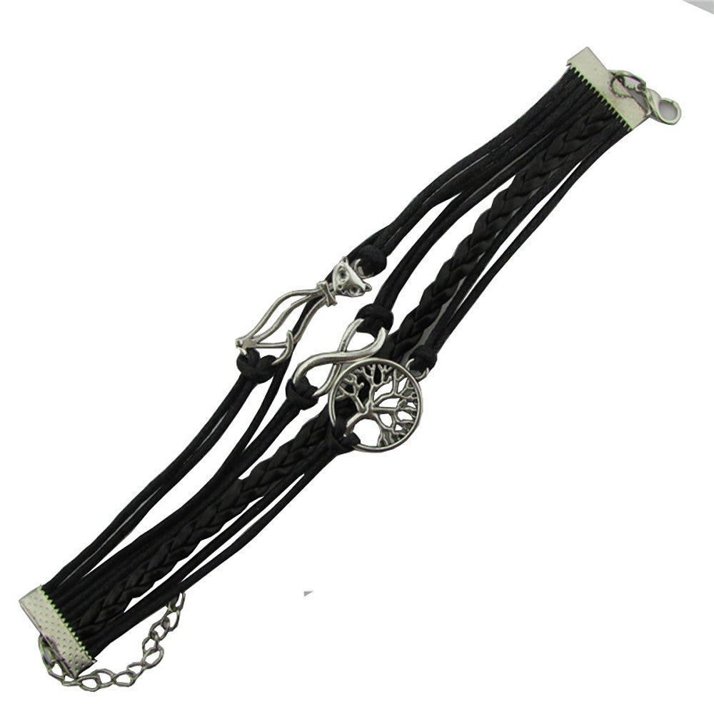 Unisex Braided Hip-Hop Cord Bracelet