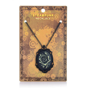 Vintage Flower Style Steampunk Necklace